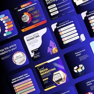 Plantillas para agencias de marketing en redes sociales: Canva editable (descarga digital)