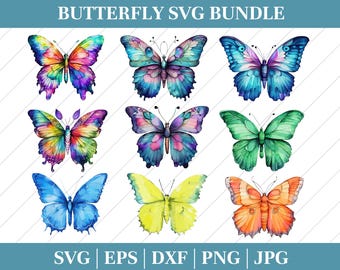 Butterfly SVG Bundle: Layered Files for Cricut, Silhouette