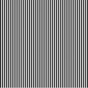 May include: A repeating pattern of vertical black and white stripes. The stripes are evenly spaced and run from top to bottom, creating a simple, graphic design. The pattern is a classic and versatile design element.
