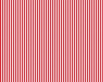 Red and White 1/8&quot; stripe- Riley Blake
