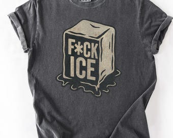 Comfort Colors Anti-ICE Protest Shirt: Political Activist Tee
