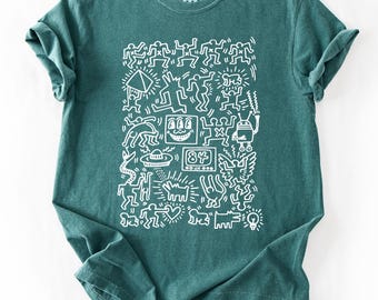 Abstract Graphic T Shirt Streetwear Unisex Casual Art Inspired Tee