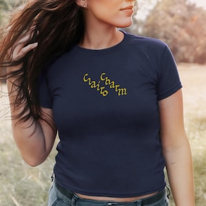 Clairo Charm Baby Tee Aesthetic Y2K Shirt Indie Pop Clairo merch Album T-Shirt Concert Outfit Clairo tour shirt Graphic Indie Music Lover