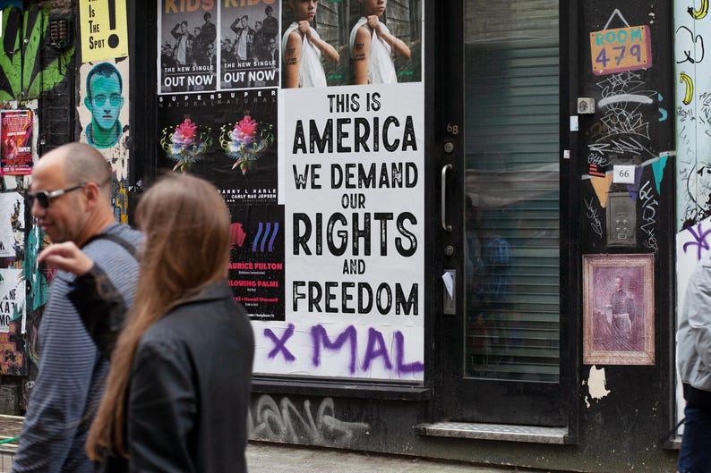 Protest Sign: This is America, We Demand Our Rights (digital Download ...