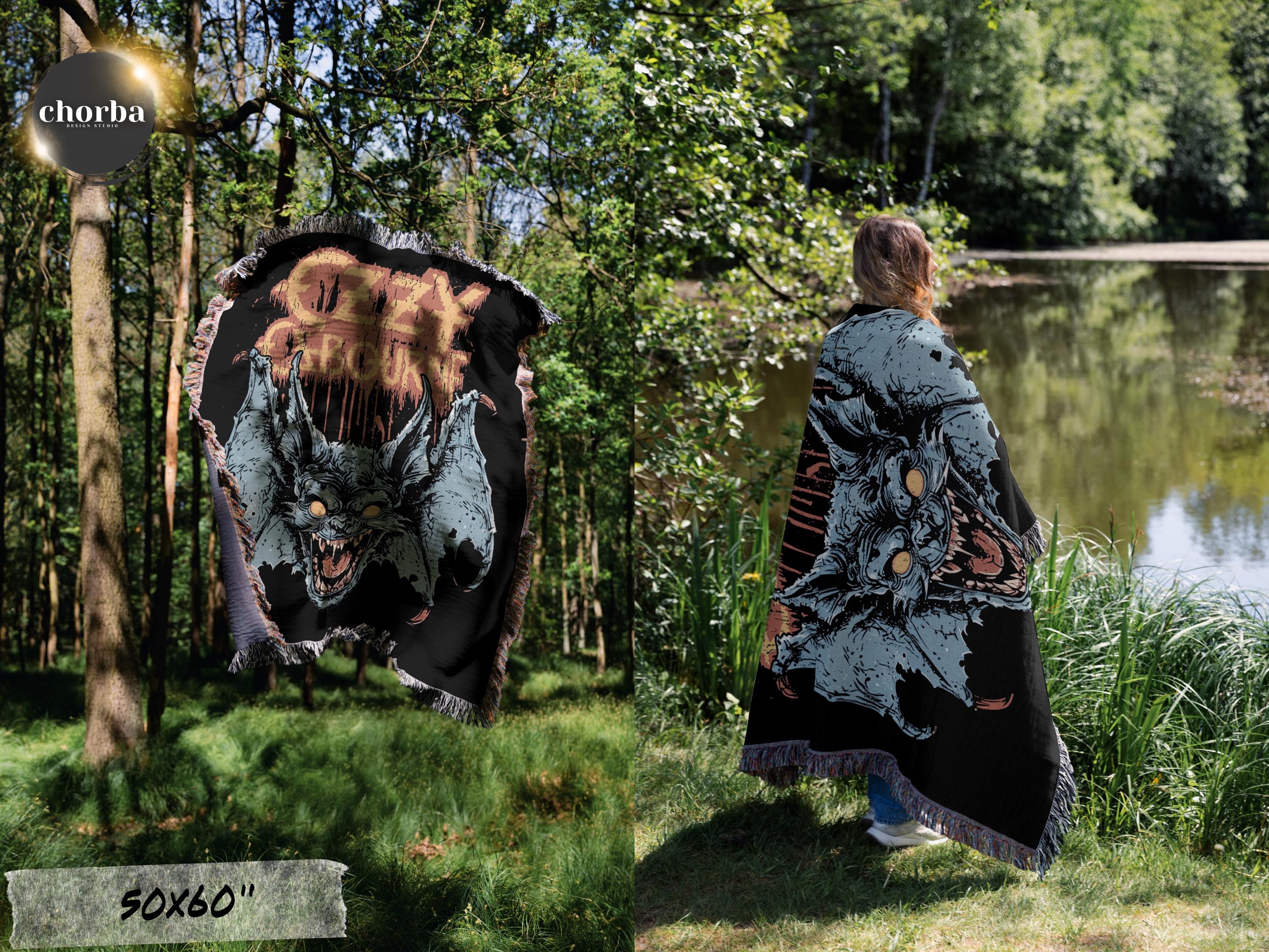 Ozzy Osbourne Woven Blanket: Goth Heavy Metal Rock Band Throw - Etsy