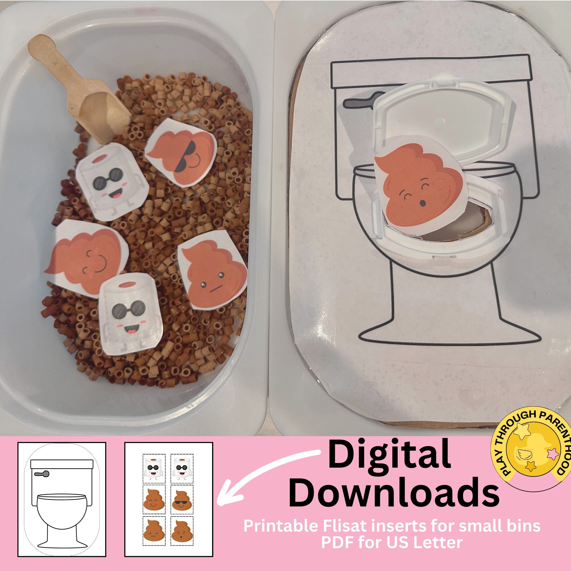 Flisat Potty Training Printable Insert Etsy