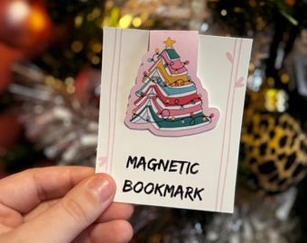 Book Christmas Tree Magnetic Bookmark