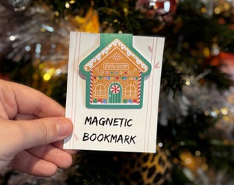 Gingerbread House Magnetic Bookmark