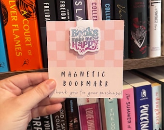 Books Make Me Happy Magnetic Bookmark