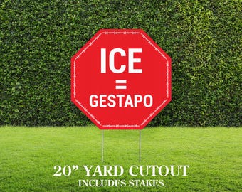 Vote 2024 Yard Sign: Anti-Trump Political Statement (20"x 20")