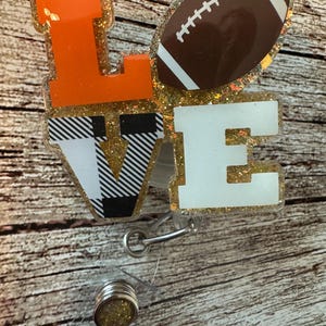 Love Football badge reel
