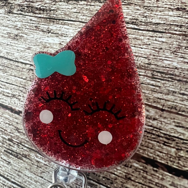 Blood Drop Badge Reel