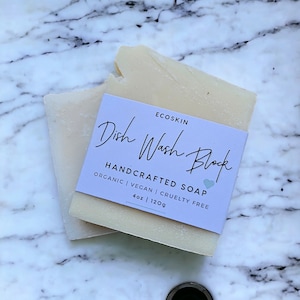 Dish Washing Bar | Raw Coconut Oil | Vegan | Natural | Gentle | Organic