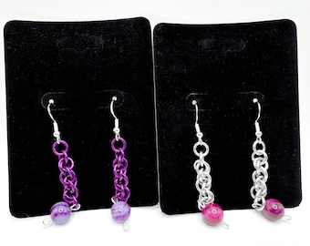 Handmade Chain mail Earrings made to order