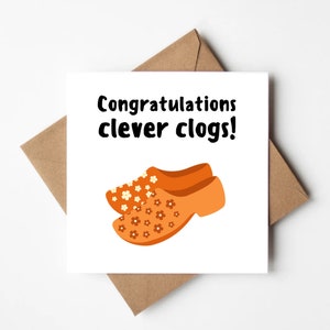 Congratulazioni, zoccoli intelligenti! Biglietto celebrativo per successi, lauree, esami di guida, buoni voti o risultati di esami