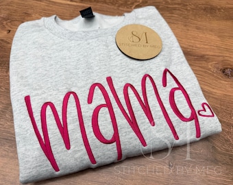 Personlig mammatröja | Anpassad namnringning | Gigi Nana Mimi mormorströja | Broderad manuströja | Present till henne