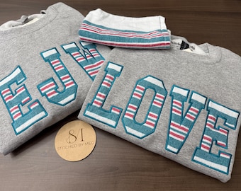 Sudadera bordada con manta de hospital, recuerdo de bebé, sudadera con aplique, ropa de bebé, sudadera para mamá, abuela, tía
