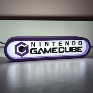 Illuminate Your Space with the Nintendo GameCube Logo LED Sign