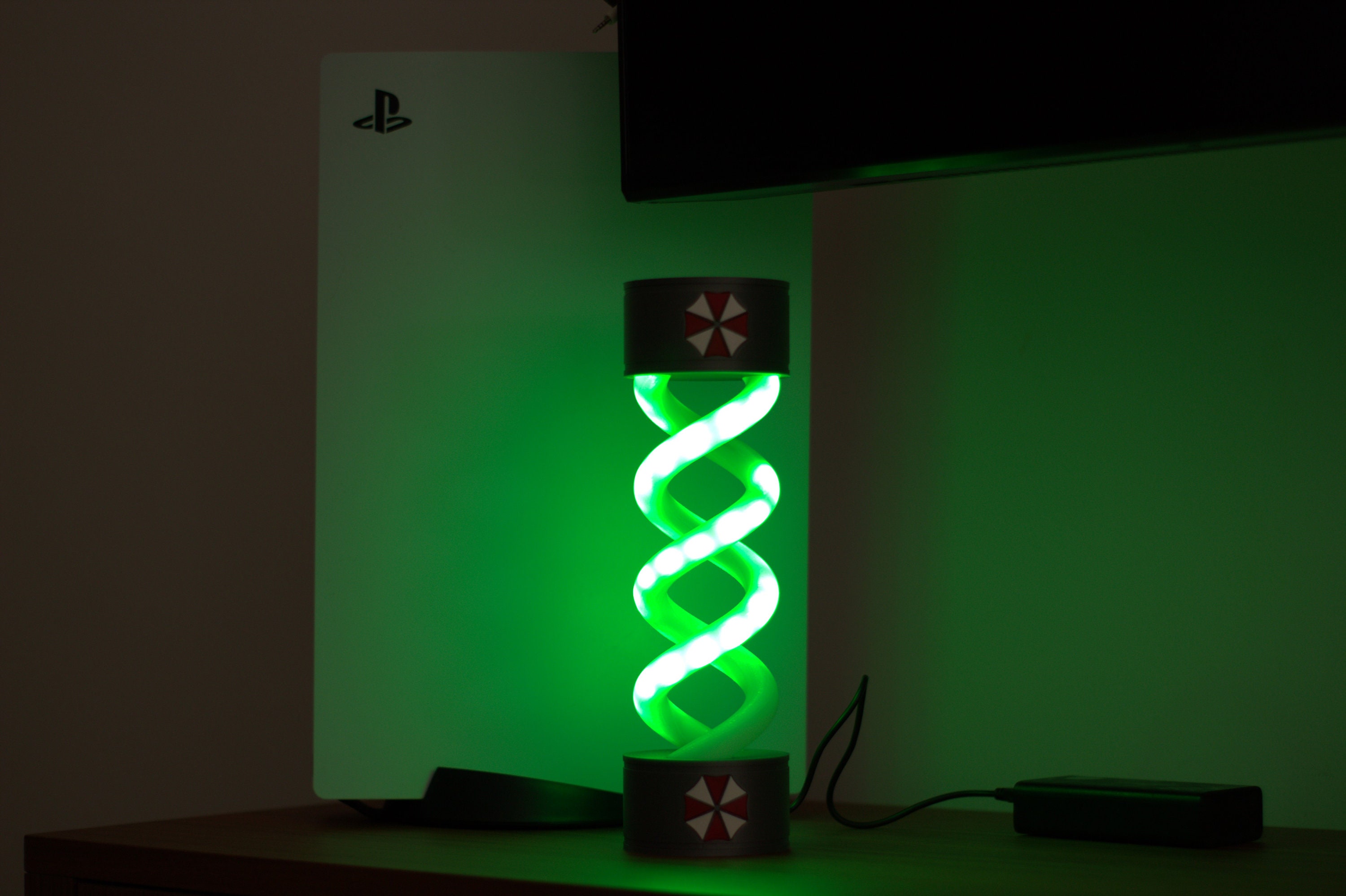 【バイオハザード】 インテリア 置型 照明 ライト バイオハザード T-ウィルス LEDランプ - アンブレラコーポレーション風