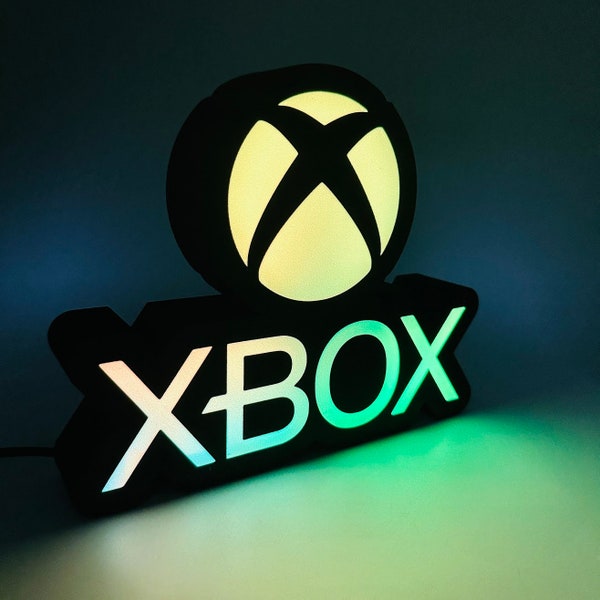 Lámpara con logotipo de Xbox / Luz decorativa para jugadores / Lámpara Xbox / Lámpara Xbox Wand /