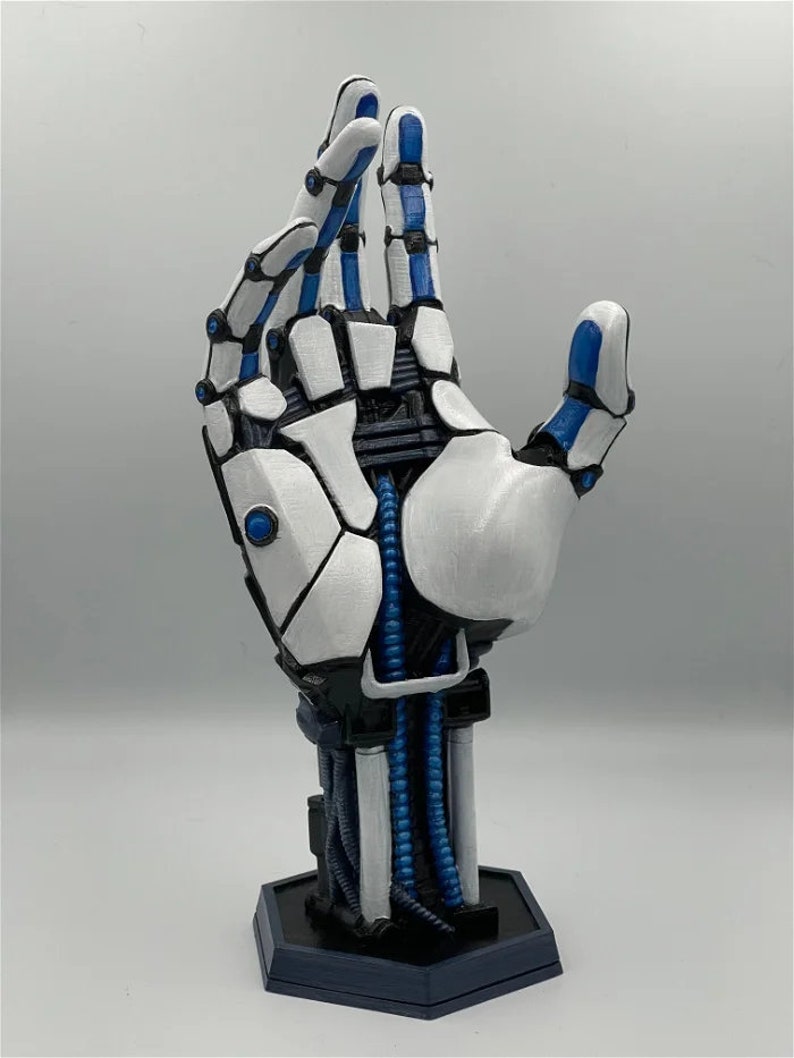 Futuristic Robot Hand Console Controller Holder Sci-Fi Gaming Setup Companion image 4