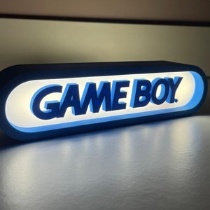 Gameboy Logo LED Sign - Classic Gaming Nostalgia | Nintendo LED sign