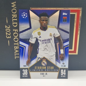 Vini JR "Stadium Star Limited Edition", Topps Match Attax Fussball 2024. Fußball Karte. Sammelkarte. Kombiversand möglich. Vinicius JR