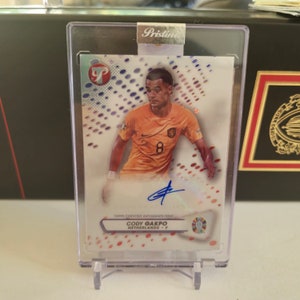 Cody Gakpo AUTO Topps Pristine Euro 2024. Países Bajos. Tarjeta de fútbol. Envío combinado.