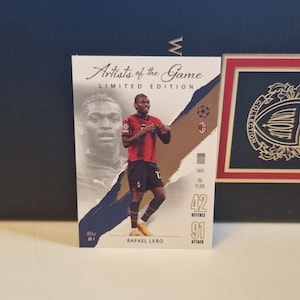 Rafael Leao "Artists of the game" Limited, Topps Match Attax Soccer 2024. Soccer card. Trading card. Combined shipping.