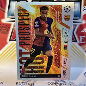 Lamine Yamal "Hot Prospect", nouveau Topps Match Attax extra 2024/2025. Carte de football. Carte à collectionner. Expédition combinée. Lisez les informations.