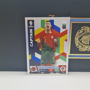 Cristiano Ronaldo "Capitán", Topps Match Attax Euro 2024. Portugal. Cromos de fútbol. Cromos coleccionables. Envío combinado. Leer más.