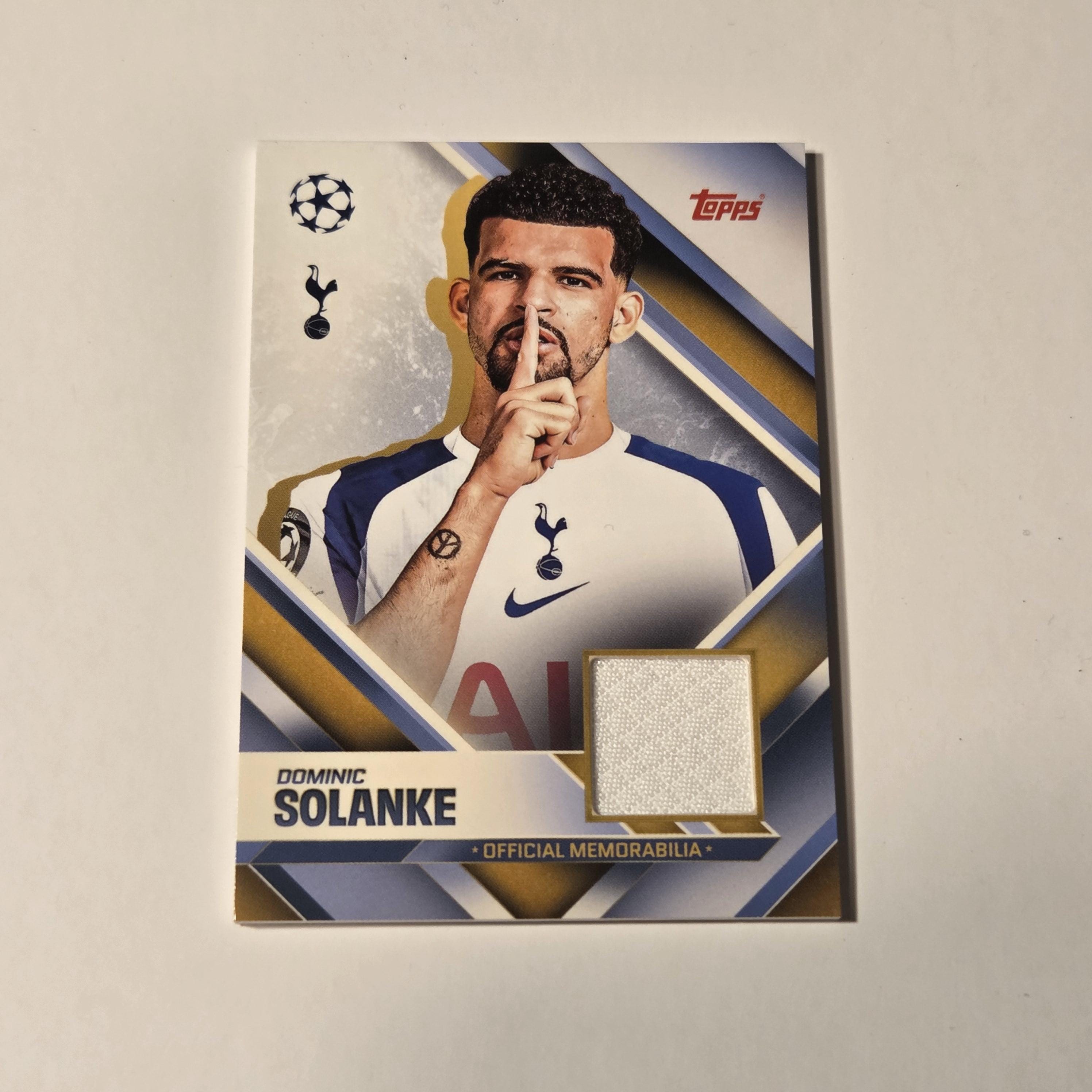 Dominic Solanke Jersey Relic Topps Match Attax 25/26. Trading Card