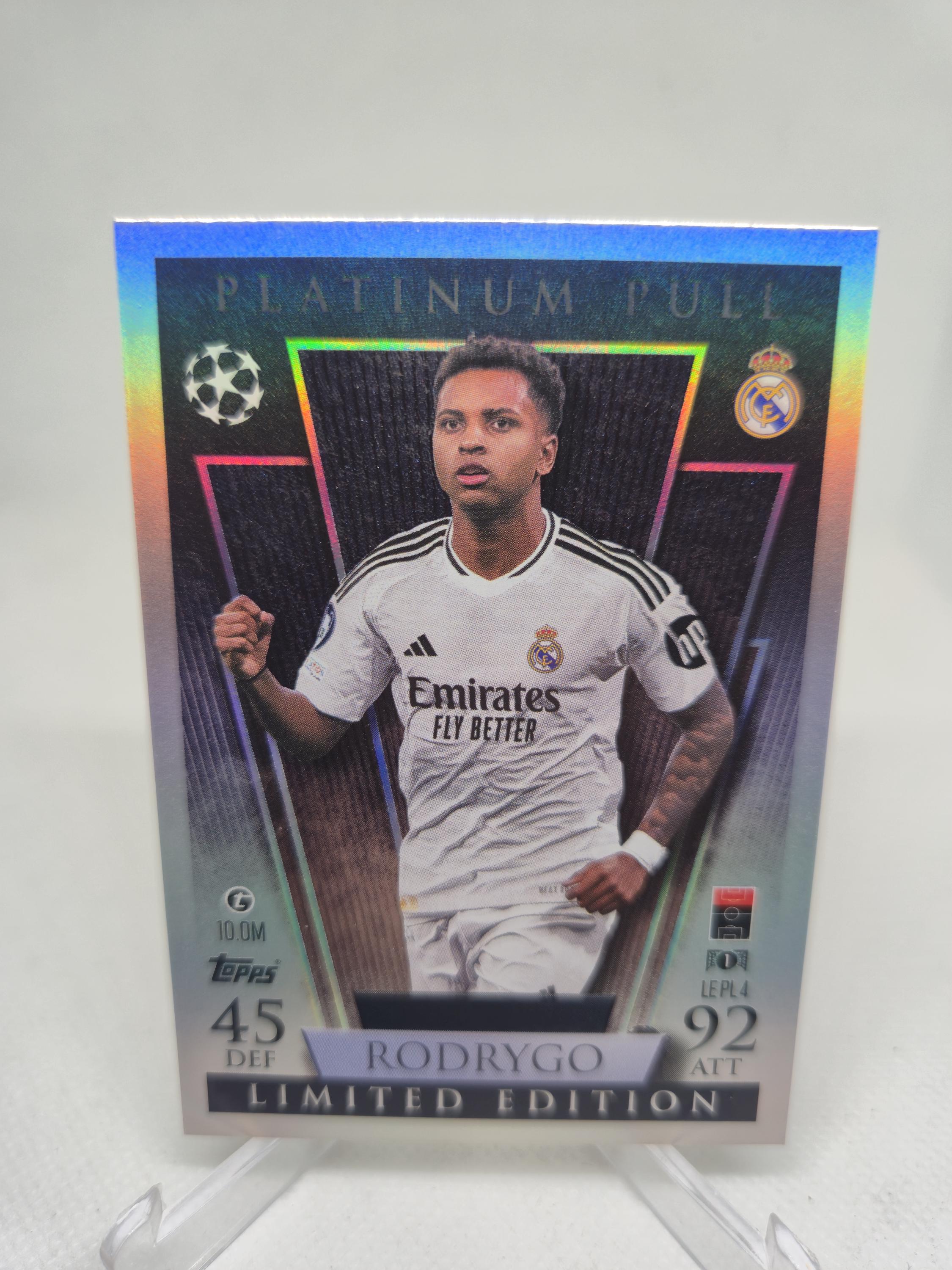 ロドリゴ「プラチナプルエディション」、ニューTopps Match Attax 2024