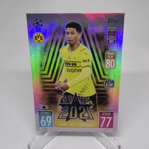 Jude Bellingham « Stars of 2021 » Match Attax 21/22. Borussia Dortmund. Carte de football. Carte à collectionner. Expédition combinée. Lisez les informations.