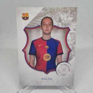 Tarjeta Walsh Topps del FC Barcelona 125.º aniversario 2024. Envío combinado.