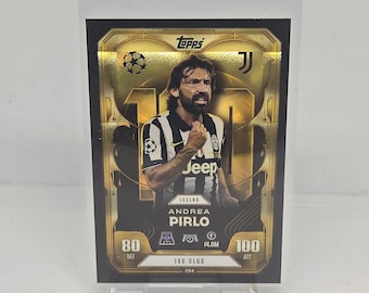 Andrea Pirlo "100 Club" Topps Match Attax Extra 25/26. Trading card. Soccer card. Combined shipping.
