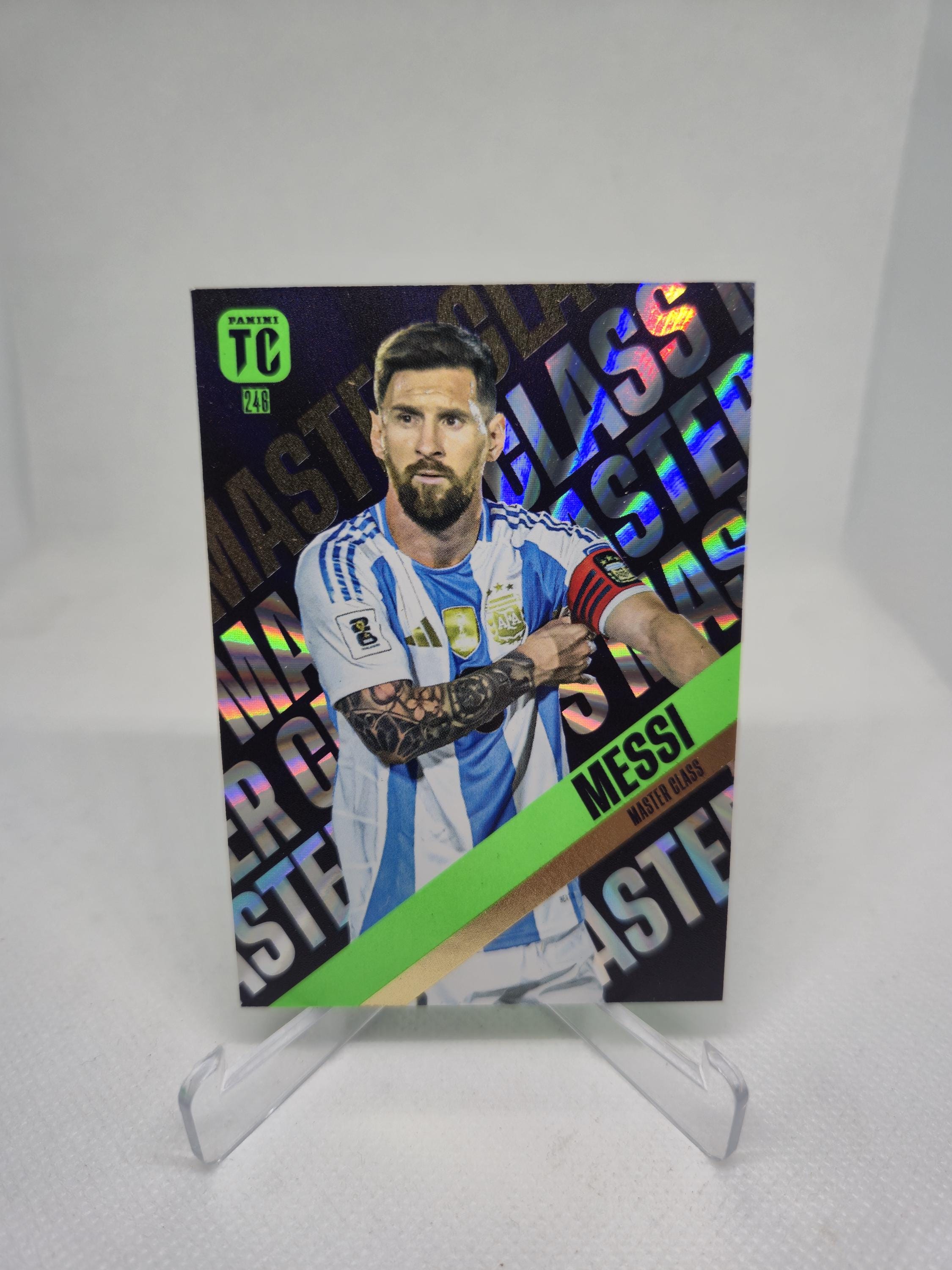 Lionel Messi "Masterclass" Panini Top Class Fifa 24/25. Soccer card. Trading card. Combined shipping. Read info.