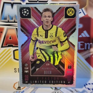 Maximillian Beler "X-Factor Limited", nieuwe Topps Match Attax extra 2024/2025. Voetbalkaart. Ruilkaart. Gecombineerde verzending. Informatie lezen.