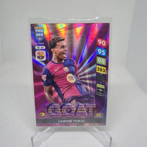 Lamine Yamal "Goat" Fifa 365 Adrenalyn XL 2024. Barcelona. Tarjeta de fútbol. Envío combinado. Leer información.