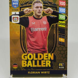 Florian Wirtz 'Golden Baller' Adrenalyn XL Soccer 2024/25. Voetbalkaart. Ruilkaart. Gecombineerde verzending.
