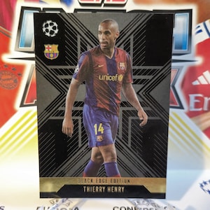 Thierry Henry "Black Edge", nouveau Topps Match Attax extra 2024/2025. Carte de football. Carte à collectionner. Expédition combinée. Lisez les informations.