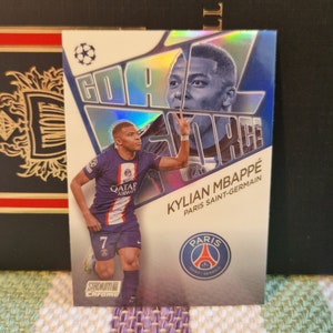 Kylian Mbappe « Goal Force » Stadium Club Chrome 2022. Carte de football. Carte à collectionner. Expédition combinée. Lire les informations