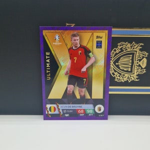 Kevin De Bruyne, "XI Ultimate" morado, Topps Match Attax Euro 2024. Países Bajos. Cromos de fútbol. Cromos coleccionables. Envío combinado. Leer más.