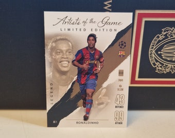 RONALDINHO "Artists of the game" Limited, Topps Match Attax Soccer 2024. Soccer card. Trading card. Combined shipping.