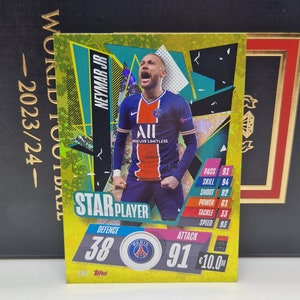 Neymar JR &quot;Star Player&quot;, Topps Match Attax 2019/20. Soccer card. Trading card. Combined shipping.