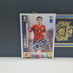 Xavi « Legend Signature Style », Topps Match Attax Euro 2024. Espagne. Carte de football. Carte à collectionner. Expédition combinée. Lisez les informations.