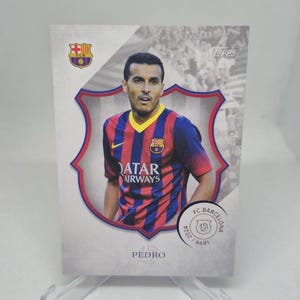 PEDRO Topps fc Barcelona 125e verjaardag 2024. Voetbalkaart. Gecombineerde verzending.