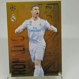 Cristiano Ronaldo « Gold Edge Edition », nouveau Topps Match Attax 2024/2025. Carte de football. Carte à collectionner. Expédition combinée. Lisez les informations.