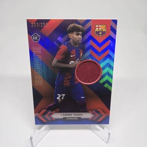 Carte Lamine Yamal RC Jersey, /250ex, Topps Barcelona Team Set 23/24. Barcelone. Carte de football. Carte à collectionner. Expédition combinée. Lisez les informations.
