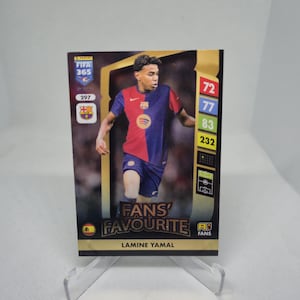 Lamine Yamal &quot;Fans Favourite&quot; Fifa 365 Adrenalyn 24/25. Barcelona. Soccer card. Combined shipping. Read info.